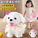 卡卡贝儿婴幼儿毛绒玩具0-1岁男孩女宝宝小狗会走会叫多功能新生周岁礼物