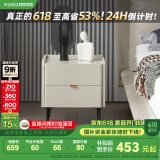 顾家家居（KUKA）现代简约卧室家具储物柜收纳柜PT7806G【皓石灰】