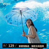 Wpc.长柄雨伞新江之岛水族馆联名日本高颜值透明可爱加固结实抗风雨具