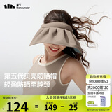 蕉下（beneunder）遮阳帽子防晒帽女防紫外线太阳帽贝壳空顶帽便携TS550灰