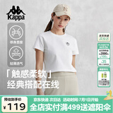 卡帕（Kappa）背靠背t恤短袖复古2025新款夏季休闲纯棉半袖运动上衣K0E42TD01D