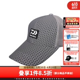 DAIWA达亿瓦 春夏新款 DCN-9209C 半网眼帽 时尚透气遮阳帽钓鱼帽 男女运动帽子 灰色 均码
