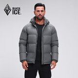 黑冰25新款户外700蓬鸭绒男款加厚防风保暖羽绒服 F8905MJ 铁灰 3XL