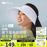 蕉下（beneunder）遮阳帽女防晒帽子太阳帽黑胶空顶帽防紫外线夏季蛋卷收纳便携紫
