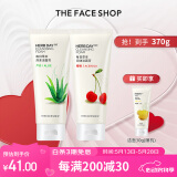 菲诗小铺（THE FACE SHOP）洗面奶女温和清洁干皮草本泡沫丰富洁面膏男 樱桃+芦荟洁面
