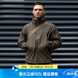 赫利肯火枪手软壳战术夹克男 户外出游防风保暖抓绒夹克tad徒步外套 泰迦绿 S (高165-175cm 重120-140斤)