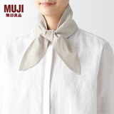 无印良品（MUJI）源自天然的接触冷感 带口袋围巾  围脖女 服饰配件方巾 DDB60C4S 米色 11*105cm