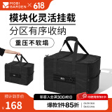 牧高笛（MOBIGARDEN）收纳包 户外露营大容量装备配件储物包多功能组合整理袋 L号收纳包/夜幕黑