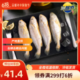 三都港冷冻三去小黄花鱼1斤4条装 小黄鱼 深海鱼 生鲜鱼类 端午节