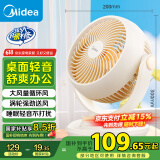 美的（Midea）【小型风扇】轻音台式桌面空气循环扇家用柔风电风扇宿舍办公迷你台扇落地扇空调伴侣 GAF18AD
