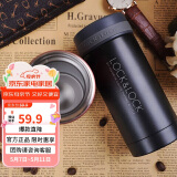 乐扣乐扣（LOCK&LOCK）不锈钢纤巧便携保温杯茶水杯车载商务杯子（200ml）黑色