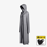 目丸防晒衣女夏季2025新款电动车紫外线长款全身开衫裙冰丝外套防晒服 中灰色【全身长款+送防晒口罩】 均码 （90-150斤）