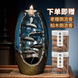 轩椽阁倒流香炉左右逢源创意摆件家用沉香熏香炉赠檀香粒茶道禅意香薰炉