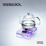 佰宝（BABOL） 水晶全自动电热水壶透明玻璃家用恒温烧水器泡功夫茶专用711 1L 普通包装