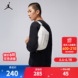 NIKE JORDAN 耐克AJ腰包男女运动胸包户外跑步手机收纳包 白色/白色/黑色 8/20【36*12*8cm 约3.5L】