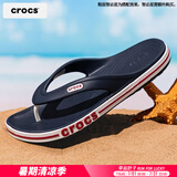 卡骆驰（crocs）拖鞋男鞋女鞋 25夏季新款防滑人字拖平底沙滩鞋休闲透气凉鞋 人字拖-深蓝-可涉水-晒图返5 42-43 (270mm) /M9W11