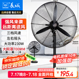长城（CHANGCHENG）工业风扇电风扇工厂车间大风力落地扇强力超大工业扇商用牛角扇大功率交流定频工业电风扇FL-65