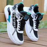 者顿鞋子男鞋2025新款秋冬季透气网面休闲运动跑步鞋减震篮球鞋老爹鞋 FH-小蚂蚁D77黑色网面 41