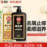 洗发水姜汁首乌控油去屑洗头膏黑芝麻柔顺保湿洗发露套装2L装