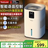 亚都（YADU）无雾加湿器卧室母婴纯净型空气加湿家用办公室桌面蒸发式上加水智能语音增湿器空调伴侣SZ650-M9S