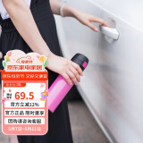 乐扣乐扣（LOCK&LOCK）缤纷弹跳盖保温杯粉色390ML 保温杯 杯子 LHC3222PIK
