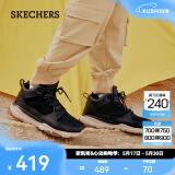 斯凯奇（Skechers）高帮男士工装靴保暖防寒马丁靴休闲鞋雪地增高男靴65731 黑色/BLK 40