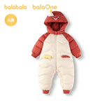 巴拉巴拉balaOne童装儿童羽绒服连体衣2025冬装哈衣爬服萌趣208425120204