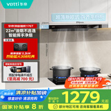 华帝（VATTI）国家政府补贴20% 欧式顶吸家用吸油烟机小尺寸齐平橱柜22风量大吸力脱排抽油烟机一级能效 i11176T