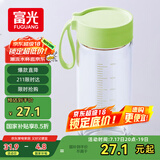 富光清然玻璃杯 高硼硅玻璃水杯子 女生便携牛奶咖啡高颜值茶杯480ml