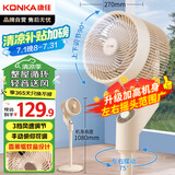 康佳（KONKA）空气循环扇电风扇家用风扇摇头台式小风扇立式涡轮换气扇轻音电扇节能交流定频落地扇KXHS-1907-P