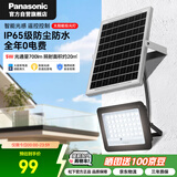 松下（Panasonic）太阳能灯庭院灯路灯投光灯户外室外防水灯遥控光控700lm+照约20㎡