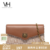 VANESSA HOGAN VH女包太阳神系列贝伦信封包轻奢斜挎包链条包520礼物送女友 黄棕色