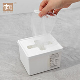 inomata日本水槽沥水篮 塑料三角过滤篮洗菜池剩菜剩饭火锅菜渣垃圾滤网 十字收纳盒+大号过滤网（100 枚）