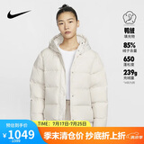 耐克NIKE女羽绒服短款保暖NSW TF DWNFL秋冬外套FZ5929-104土褐XXL