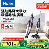海尔（haier）吸尘器礼物送礼家用车载两用有线手持推杆大功率大吸力 轻量车辆清洁 宠物毛发清洁 ZL605C