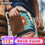 马登工装美式复古纳瓦霍针织短裤男夏威夷民族风外穿沙滩五分裤夏季 菱形花色 （版型宽松） M