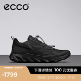 爱步（ECCO）运动鞋男鞋 户外徒步鞋轻便透气跑步鞋男士休闲鞋厚底 驱动820264 黑色82026451052 44