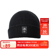 探路者（TOREAD）帽子 秋冬男女通用防风保暖弹力针织帽户外套头帽TELLCM90744黑色