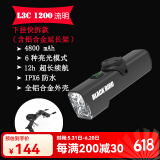 黑鸟（Blackbird） 自行车前灯德规公路山地自行车灯充电强光手电筒夜行灯骑行装备 L3 C 下挂快拆款+铝合金延长架