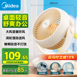 美的（Midea）【小型风扇】轻音台式桌面空气循环扇家用柔风电风扇宿舍办公迷你台扇落地扇空调伴侣 GAF18AD