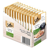 希宝软包罐头35g原装进口猫咪汤包宠物猫零食甄选肉块湿粮 吞拿鱼+虾及蟹柳棒35g*12包