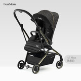 DearMom A7双向轻便一键折叠收车可坐躺高景观可登机多功能婴儿车 优雅豹