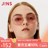 JINS睛姿 太阳镜女金属时尚男女同款墨镜女防晒LMF19S387 95金色