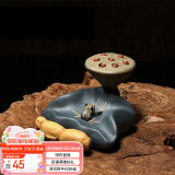 藏壶天下宜兴紫砂盖托茶宠纯手工摆件茶具配件青蛙莲子可养茶桌茶玩小摆件