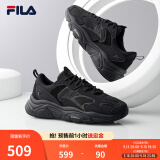 斐乐（FILA）跑步鞋老爹鞋男子跑步鞋MARSⅡ火星二代情侣款复古运动鞋休闲鞋 黑-BK-F12M141116F 42