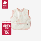 bc babycare宝宝吃饭罩衣饭兜罩衫儿童围兜画画反穿衣防水防脏围裙 无袖罩衣-拉普纳飞鹿 80码(12-18个月，适合75-85cm)