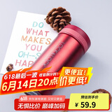 乐扣乐扣（LOCK&LOCK）不锈钢纤巧便携保温杯茶水杯车载商务杯子200ml红色LHC550
