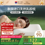 富安娜乳胶枕 玻尿酸原液泰国进口天然抑菌防螨乳胶枕 单只装59*39cm