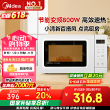 美的（Midea）变频小清新微波炉 液晶屏幕 磨砂面板 小型20L家用 匠心工艺（PM2002）