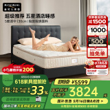 金可儿（Kingkoil）乳胶床垫三区独立袋弹簧软硬适中护脊1.8x2米五星酒店款 碧玺系列 碧玺+【30cm】PT云托 150*200cm